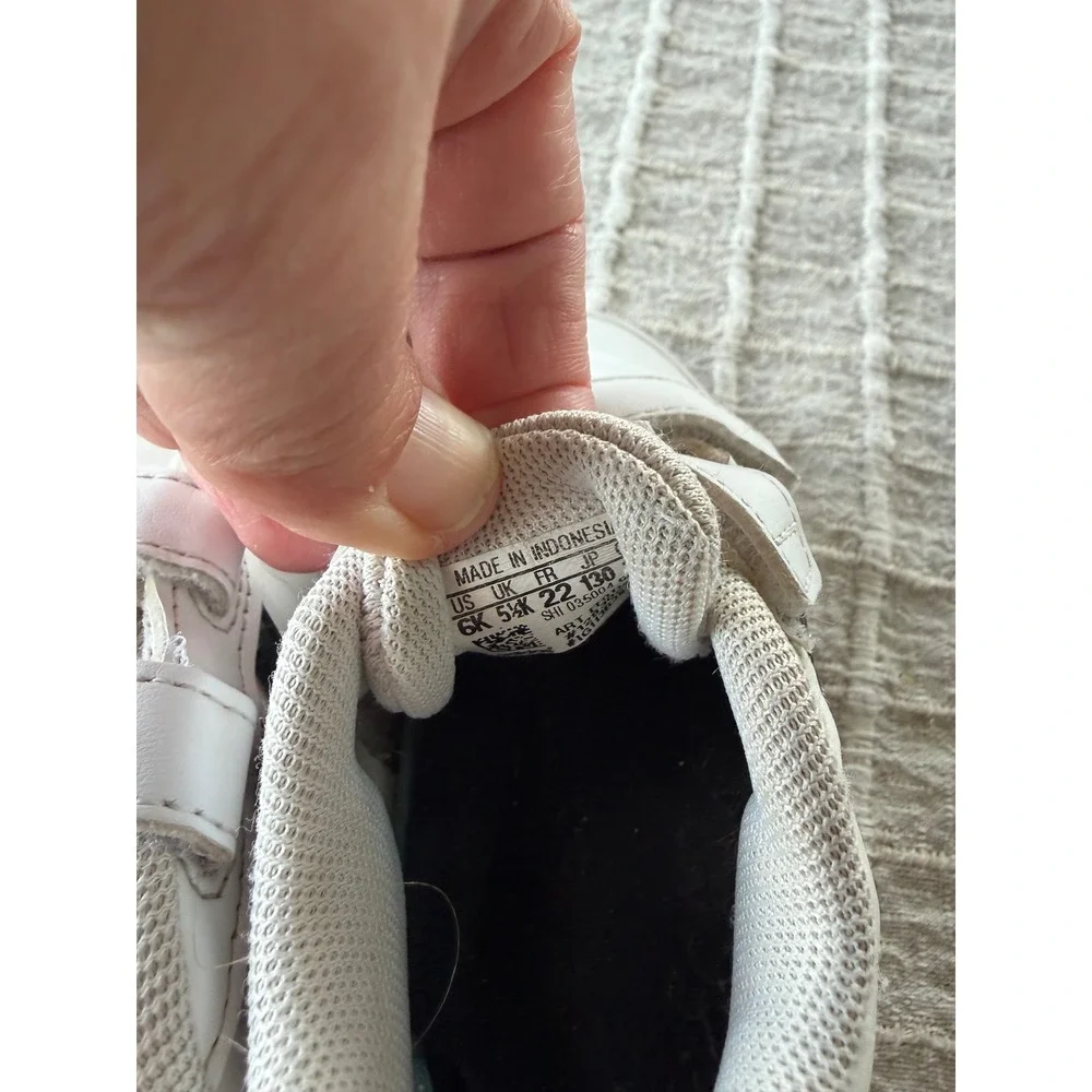 Adidas Grand Court Toddler Shoes White Black Sneakers Size 6K EF0118